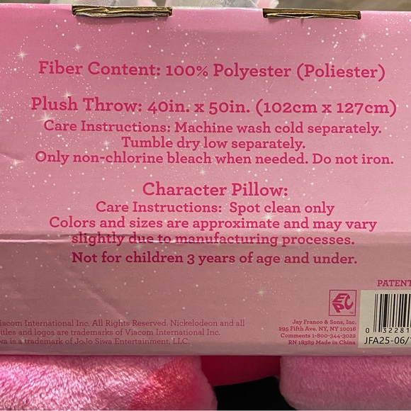 LAST CALL Jojo Siwa Unicorn Stuffed Animal And Throw Set - Picture 9 of 9